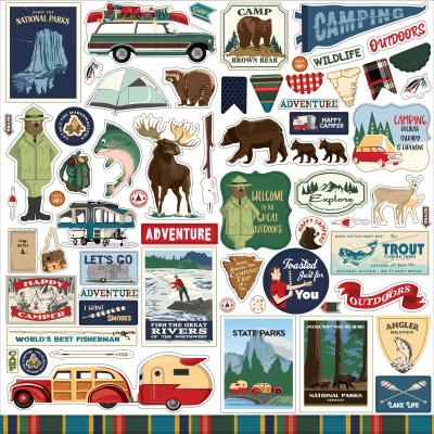 Carta Bella Outdoor Adventures Sticker - Element Sticker